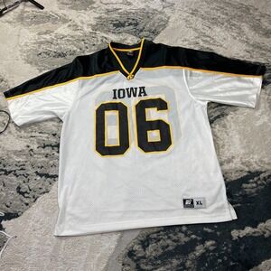 Vintage Iowa Hawkeyes Football Jersey Mens XL White #06 Sports Specialties NCAA